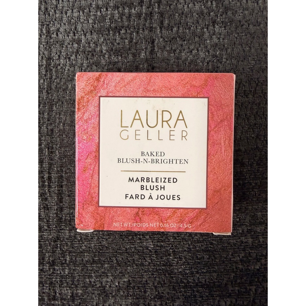 Laura Geller Baked Blush-N-Brighten Marbleized Blush Pink Buttercream 0.16oz NEW
